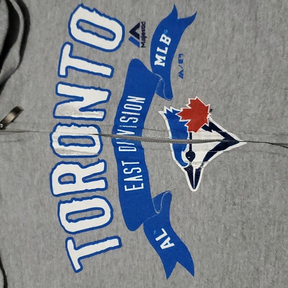 Women's sz S Blue Jays Full Zip Hoodie - Picture 3 of 5